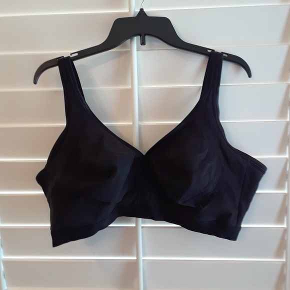 Cacique Other - Cacique Cotton No Wire black unlined Bra 46DDD